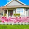 Happy Mother's Day Banner Happy Mother’s Day Banner Decorations – Pink Heart & Floral Mother’s Day Yard Sign, Indoor and Outdoor Hanging Banner for Best Mom Ever, Mother’s Day Birthday Party Supplies